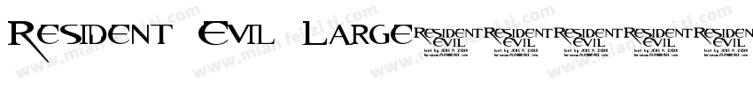 Resident Evil Large字体转换